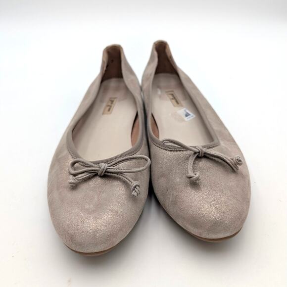 Paul Green Ursula Ballet Flat Bow Front Round Toe Women's Beige Size US10.5/UK8 - Picture 2 of 14